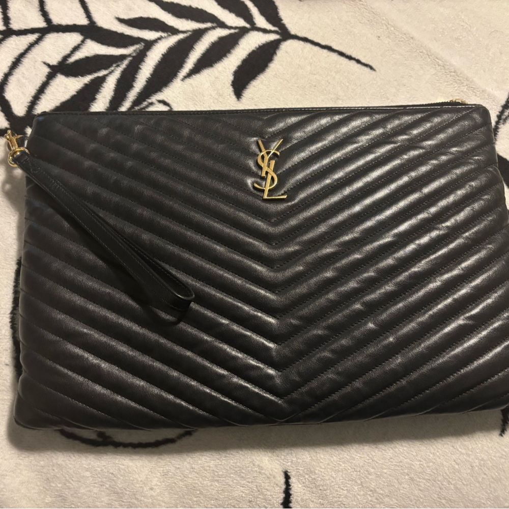 YSL large envelope clutch
